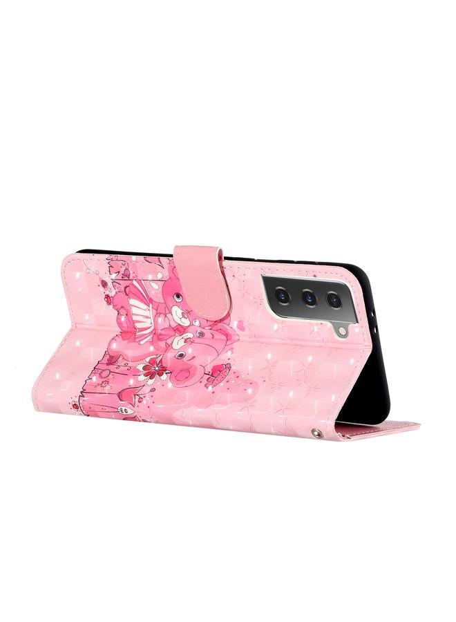 S-TOP Case For Samsung Galaxy S21+ 5G 3D Pattern Horizontal Flip Leather Case with Holder & Card Slots & Wallet & Lanyard - Image 4