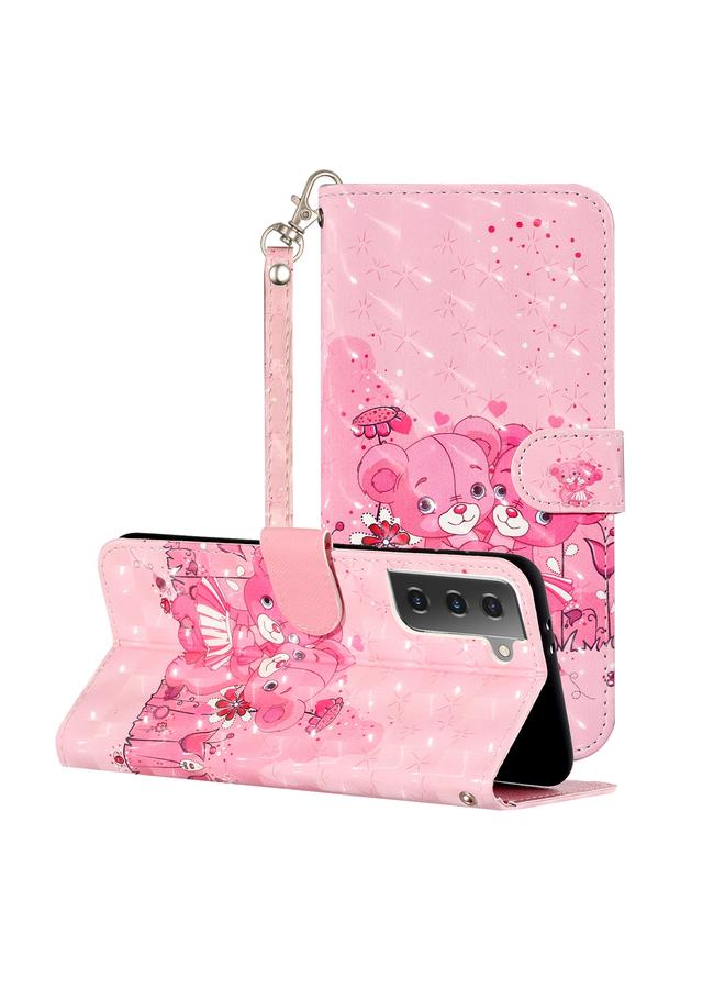 S-TOP Case For Samsung Galaxy S21+ 5G 3D Pattern Horizontal Flip Leather Case with Holder & Card Slots & Wallet & Lanyard - Image 1