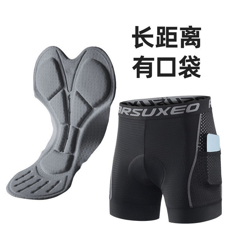 ARSUXEO Men's Cycling Underwear Shorts with Breathable Mesh and Padding - Image 2