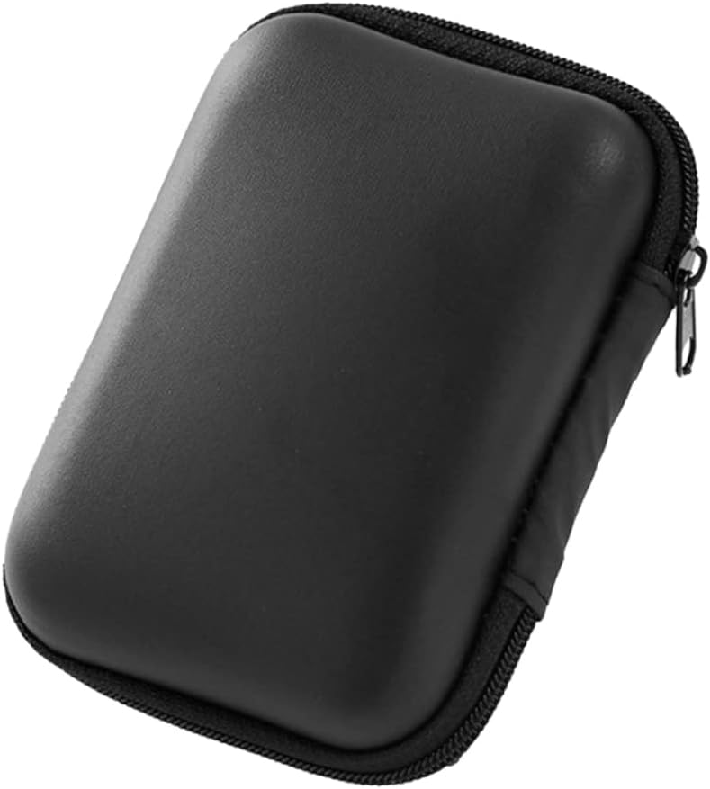 Black EVA Travel Organizer Pouch For USB Cables Earphones Charger Coins Accessories - Image 1