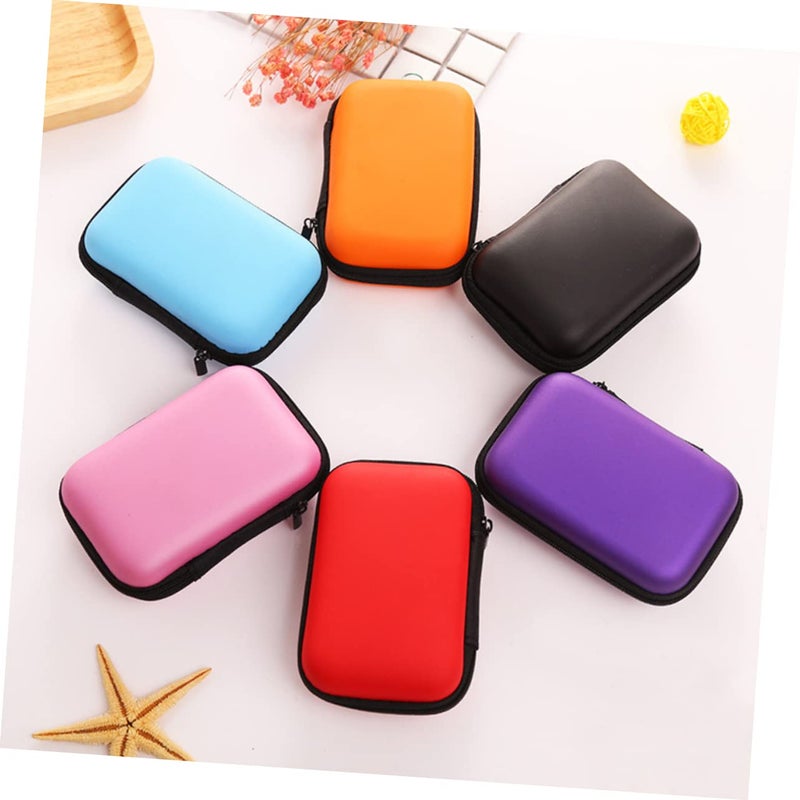 Black EVA Travel Organizer Pouch For USB Cables Earphones Charger Coins Accessories - Image 5
