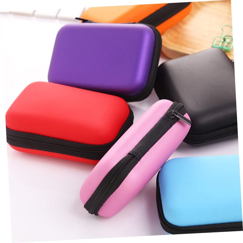 Black EVA Travel Organizer Pouch For USB Cables Earphones Charger Coins Accessories - Image 4