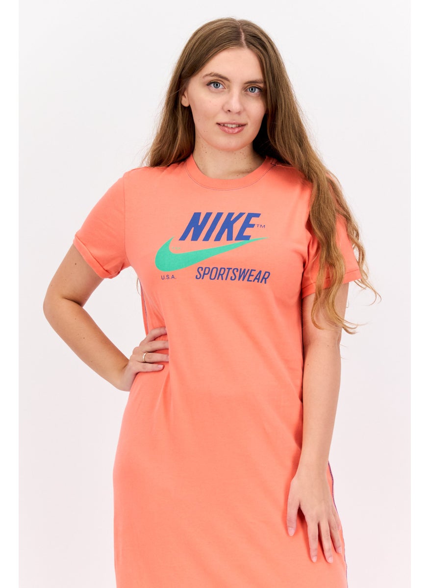 Nike Women Sportswear Fit Training Dress, Coral  - Image 2
