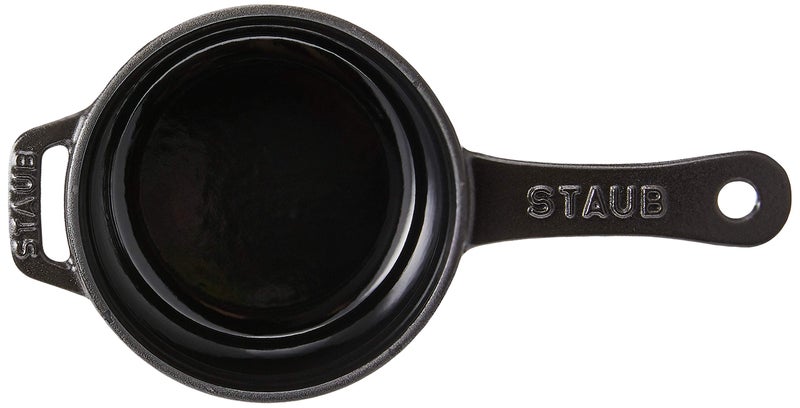 Staub Cast Iron 0.25-qt Mini Saucepan - Matte Black, Made in France - Image 3