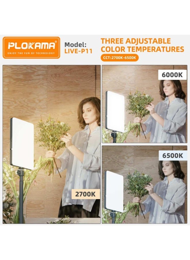 التخطيط PLOKAMA P11 منتج إضاءة التصوير الفوتوغرافي للاستوديو حامل ثلاثي القوائم Palaroid مصباح حلقي إضاءة كبيرة تصوير الفيديو إضاءة LED - Image 4