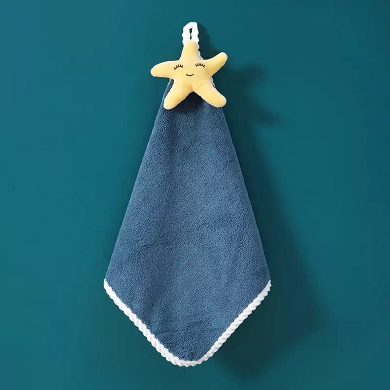 Khillayox Khillayox Microfiber Wash Basin Hanging Hand Kitchen Towel Napkin with Ties | Soft Hanging Hand Towel for Bathroom & Kitchen- Set of (3) - Image 3