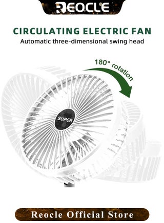 Portable Fan Rechargeable Foldable Fans Portable Travel Fan Rechargeable Standing Pedestal USB Fan with 3 Speeds Folding Telescopic Camping Fan for Home & Camping & Outdoor & Office - view 4