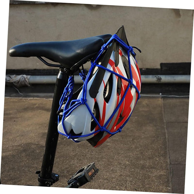 4pcs Elastic Motorcycle Cargo Net Bungee Straps Stretchy Mesh Luggage Trunk Random Color - Image 4