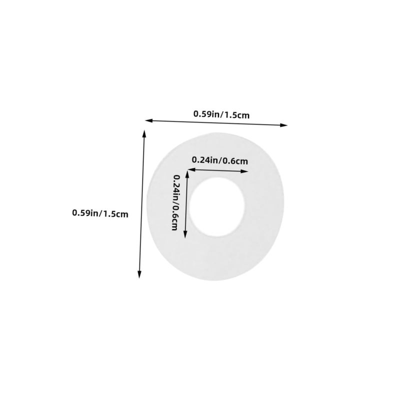 Self Adhesive Hole Reinforcement Stickers PVC Binder Protectors Repair Torn Pages Loose Leaf - Image 3