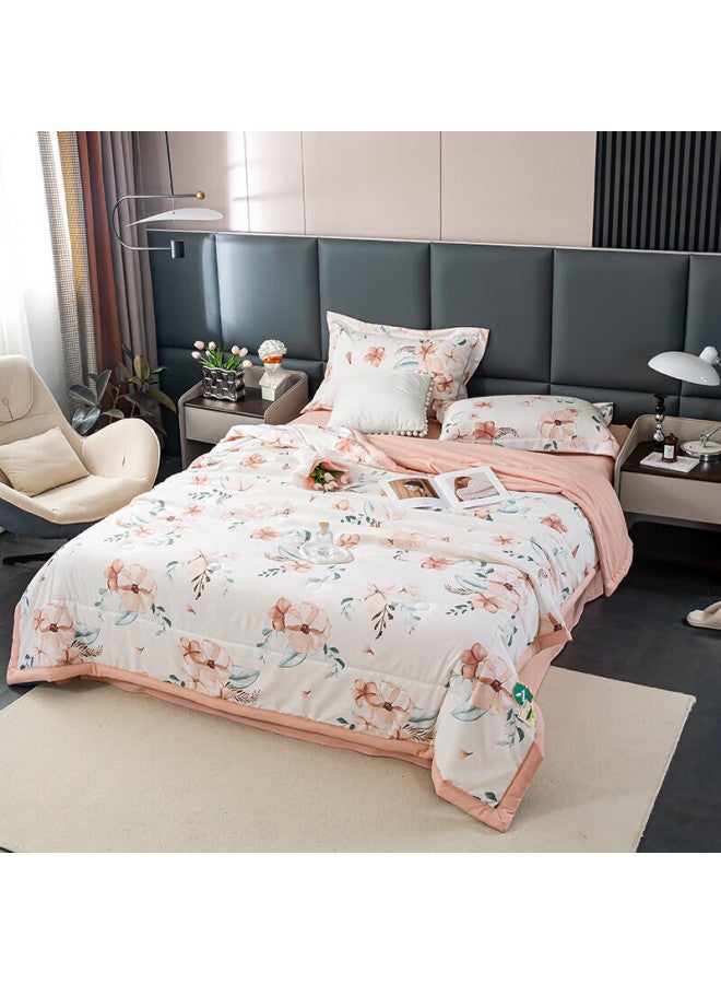 Summer Quilt, Class A Skin-Friendly Double Air Conditioning Quilt, Double-Layer Gauze Soybean Thin Quilt, 200*230Cm - Image 2