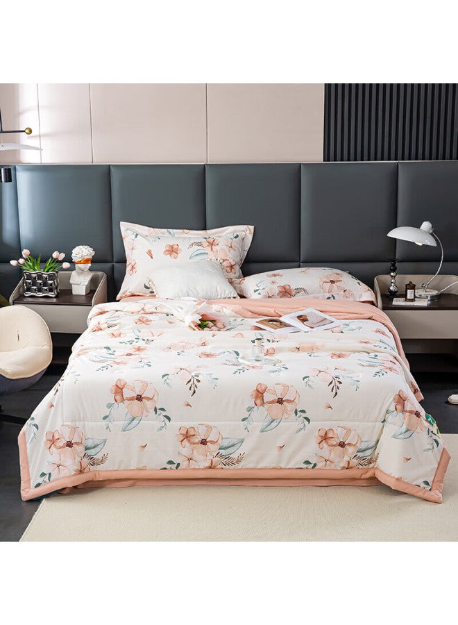 Summer Quilt, Class A Skin-Friendly Double Air Conditioning Quilt, Double-Layer Gauze Soybean Thin Quilt, 200*230Cm - Image 3