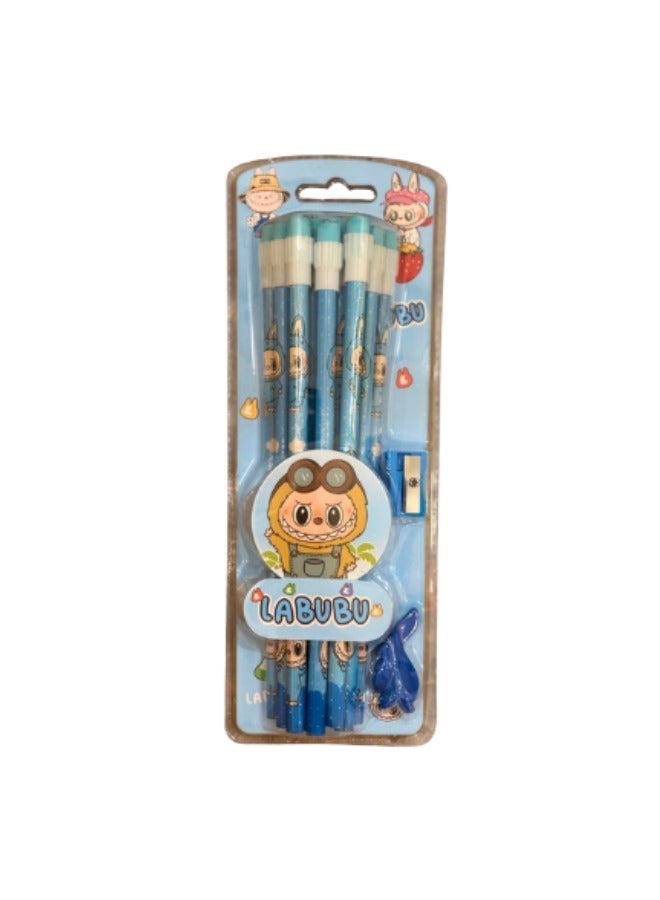 لابوبو أقلام رصاص لابوبو 12 قلم رصاص مع براية و مصحح قبضة القلم - Image 1