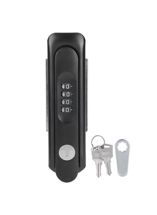 Thoraya - Zinc Alloy Cabinet Door Password Coded Lock with Keys for Home Office Hospital SchoolBlack - Image 1