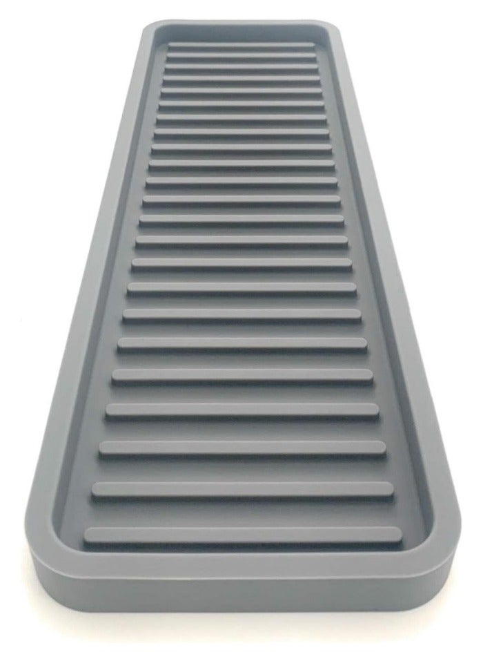 Silicone Kitchen Sink Organizer Tray, Sponge Holder and Countertop Protector | Bathroom and Kitchen Soap Dish and Dispenser Tray - Image 5