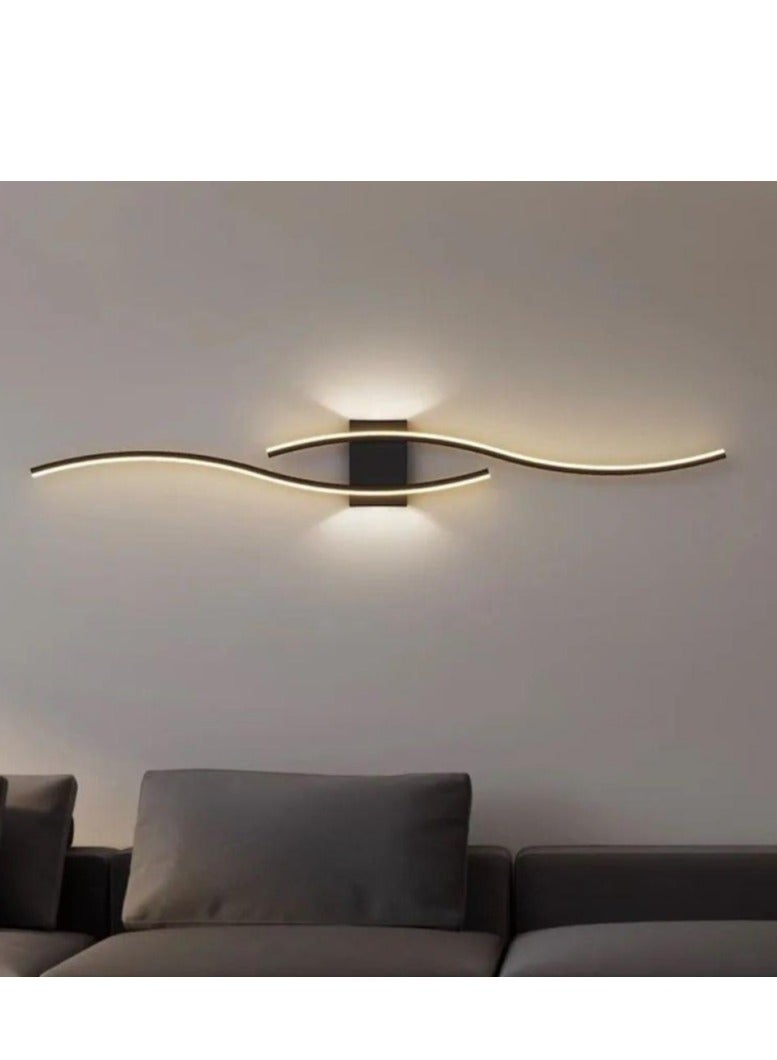 ابليك جداري ليد مودرن اسود بثلاث اضاءات 18 واط - Image 2