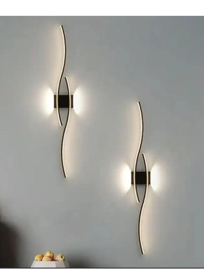 ابليك جداري ليد مودرن اسود بثلاث اضاءات 18 واط - Image 4