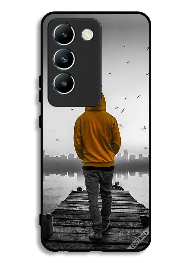 Covernex Vivo Y100 4G Protective Case Cover Sad Boy Walking - Image 1