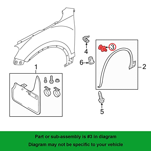 OAUTOO 20Sets Upper Door Cover Scuff Protection Moulding Clip Kit for VW 3C0853585 3C0853586 - Image 3