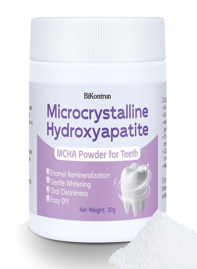 BiKontrun Microcrystalline Hydroxyapatite Powder for Teeth, MCHA Tooth Powder Supports Enamel-Friendly & Gentle Whitening, Fine Tooth Powder for Enamel Care, Easy DIY Oral Care Alternative 30g - Image 1