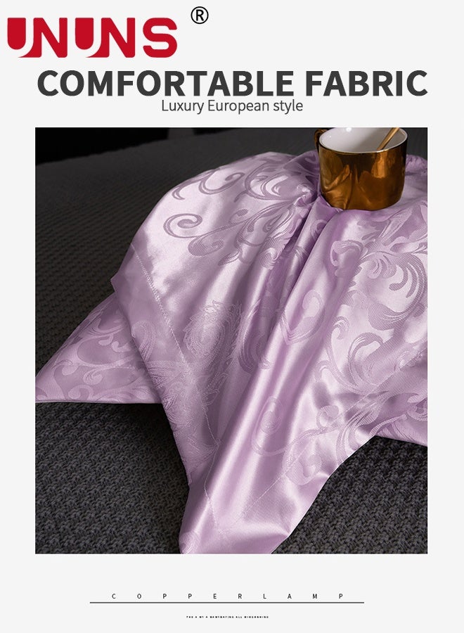 UNUNS أغطية وسائد ساتان، أغطية وسائد ساتان للشعر والبشرة، 2 قطعة أغطية وسائد كبيرة بطبعة زهور، أغطية وسائد ساتان ناعمة بطبعة زهور مع إغلاق ظرفي، زهور وردية، 48x74 سم - Image 3