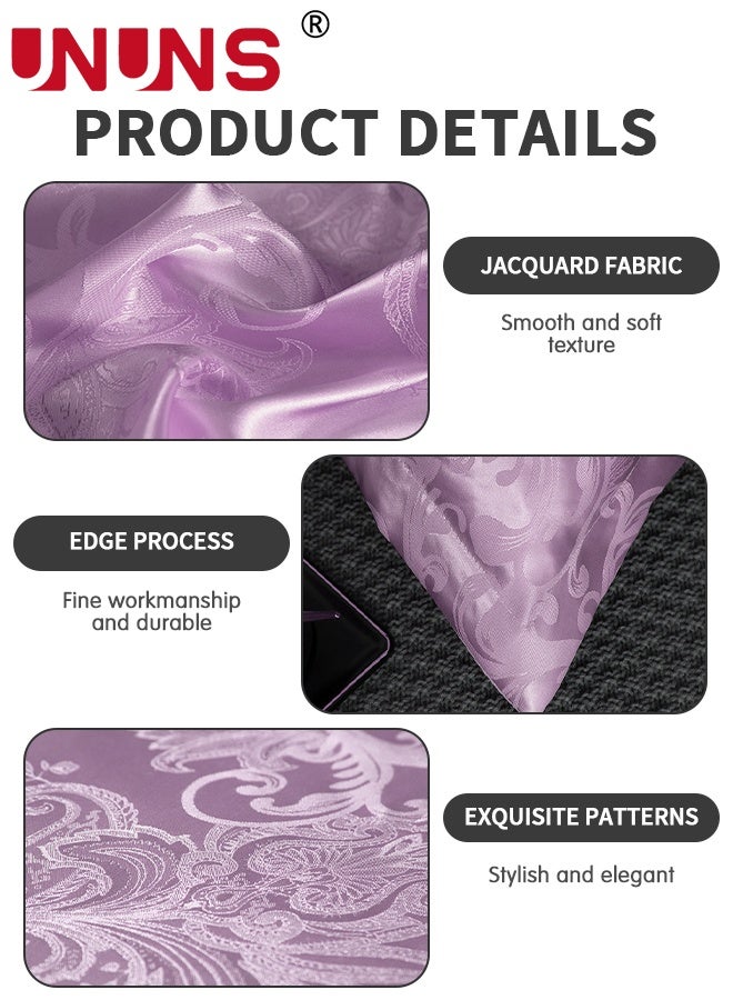 UNUNS أغطية وسائد ساتان، أغطية وسائد ساتان للشعر والبشرة، 2 قطعة أغطية وسائد كبيرة بطبعة زهور، أغطية وسائد ساتان ناعمة بطبعة زهور مع إغلاق ظرفي، زهور وردية، 48x74 سم - Image 5