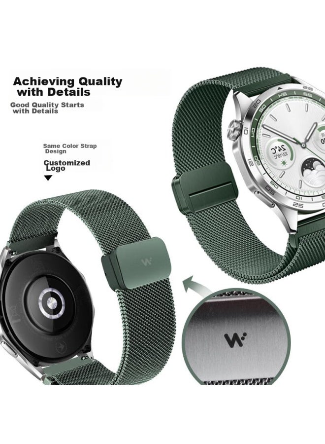 Watchbond Compatible With Huawei Watch 4 Pro Strap, Watch 4 Milanese Upgraded Magnetic Watch Gt5 Pro Metal Smart Watch Gt5/4/3/2 Sports Stainless Steel Wristband - Image 4