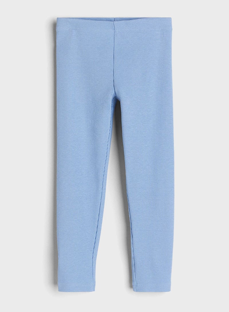 H&M Kids Ribbed Jersey Leggings - Image 1