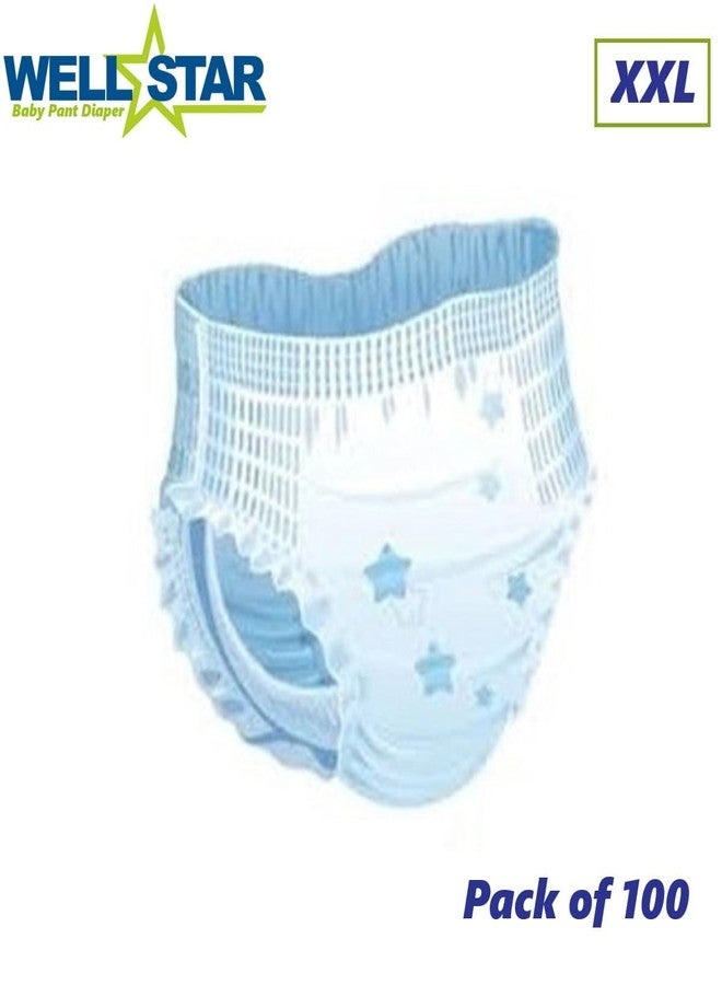 WELLSTAR Super Soft Pant Style Baby Diapers with High Absorb Technology Extra Extra Large (100 Units) - Image 2