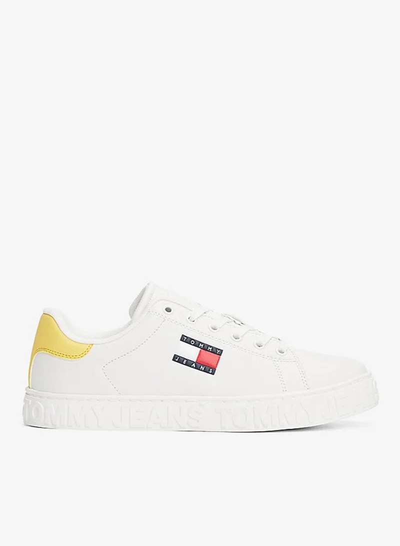 Outsole Logo Lace Up Low Top Sneakers