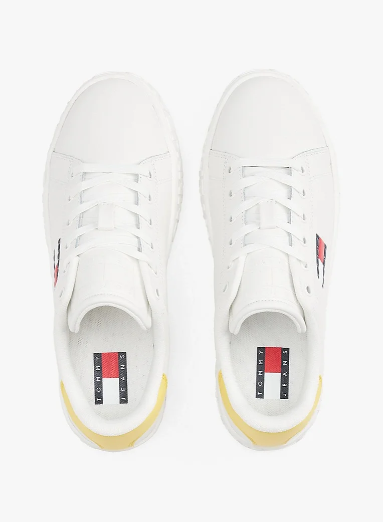 TOMMY JEANS Outsole Logo Lace Up Low Top Sneakers