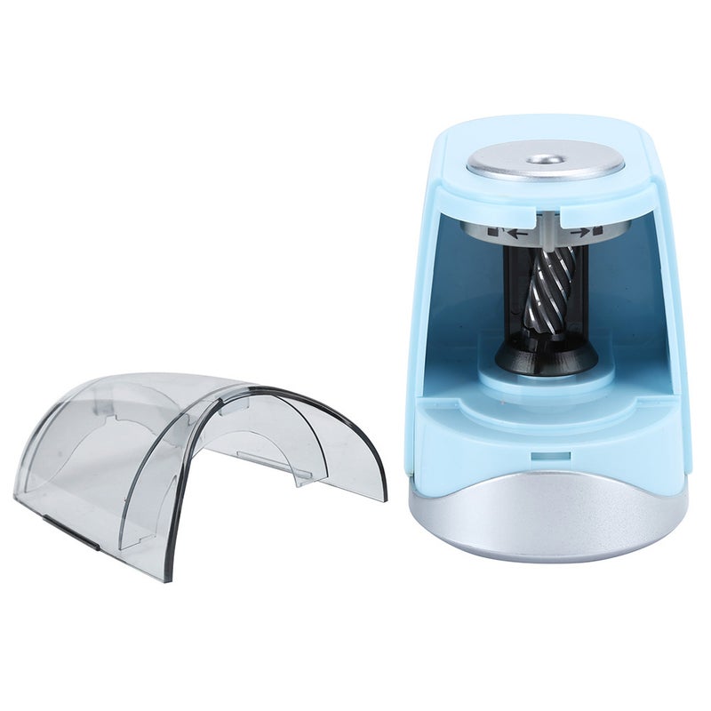 Electric Pencil Sharpener Blue Full Automatic Replaceable Tool Holder Student Stationery - Image 5