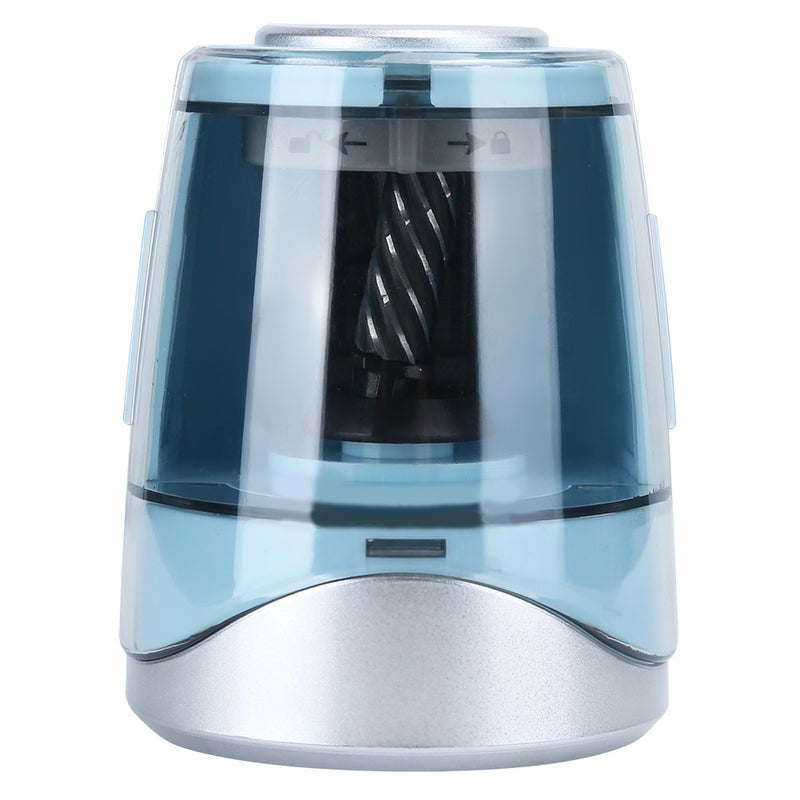 Electric Pencil Sharpener Blue Full Automatic Replaceable Tool Holder Student Stationery - Image 4