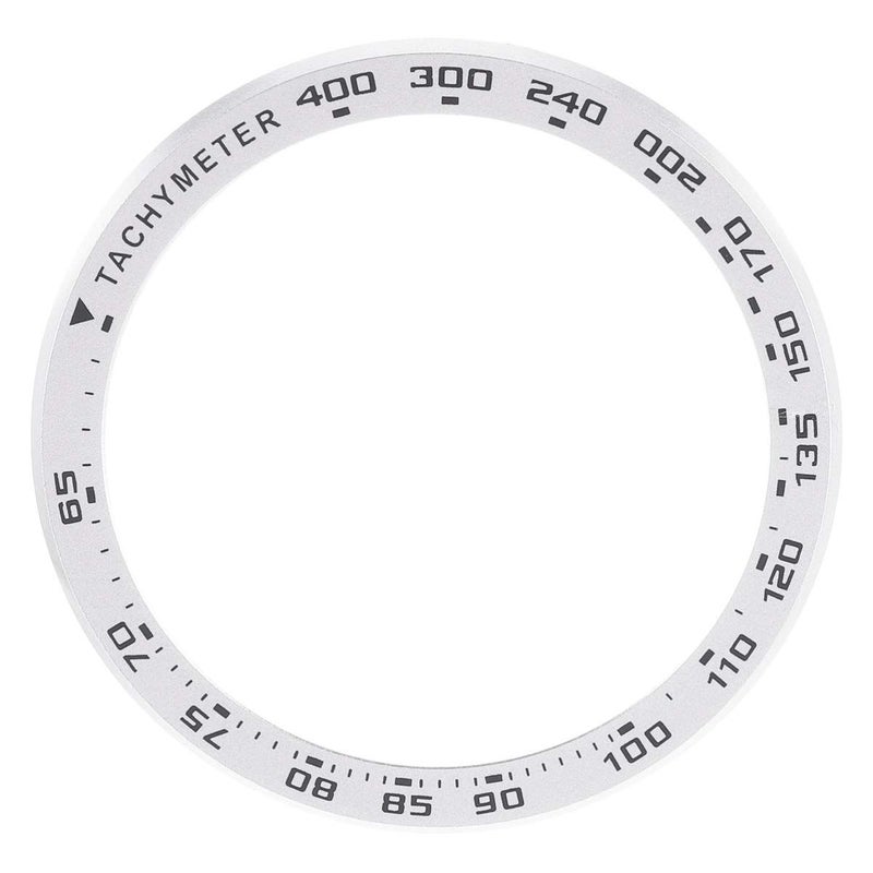 Silver Metal Watch Bezel Lightweight Protective Accessory Prevent Scratches Polished Finish - Image 2