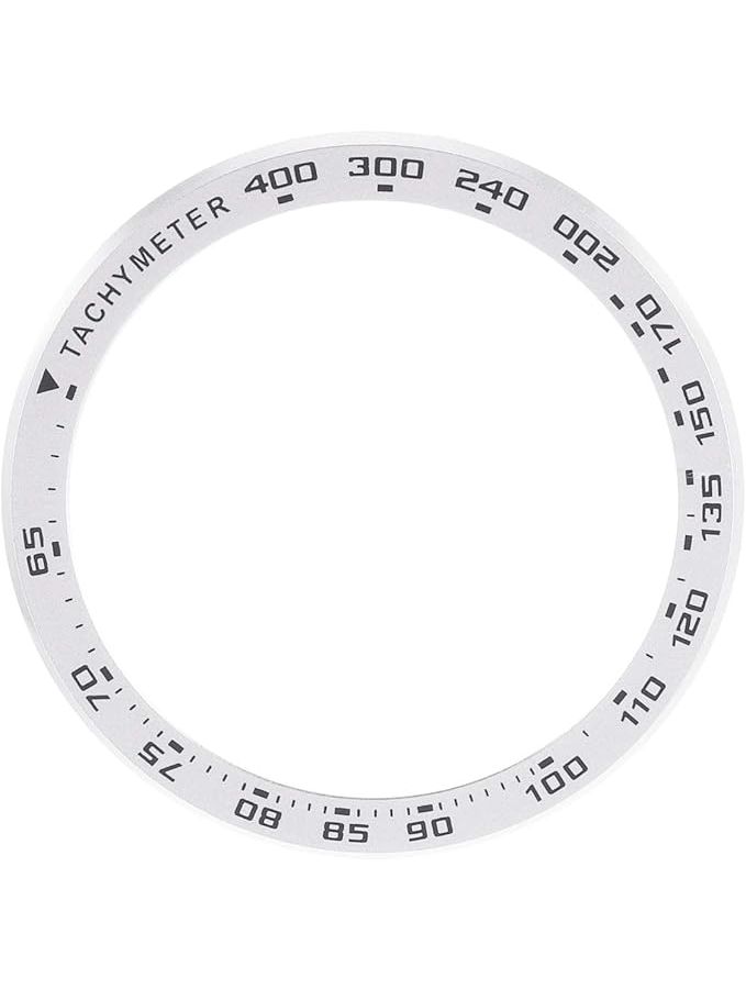Silver Metal Watch Bezel Lightweight Protective Accessory Prevent Scratches Polished Finish - Image 1
