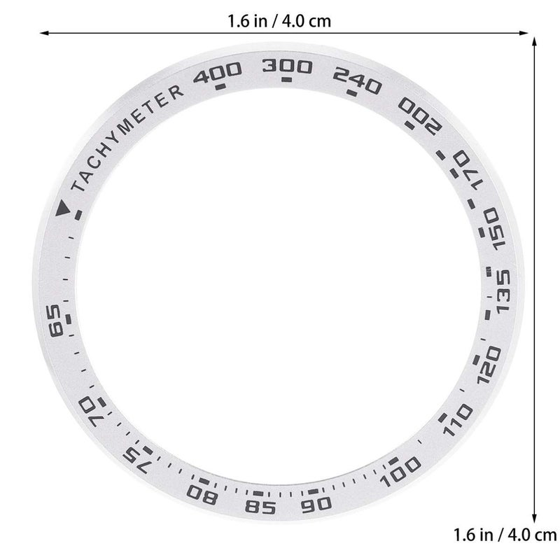Silver Metal Watch Bezel Lightweight Protective Accessory Prevent Scratches Polished Finish - Image 3