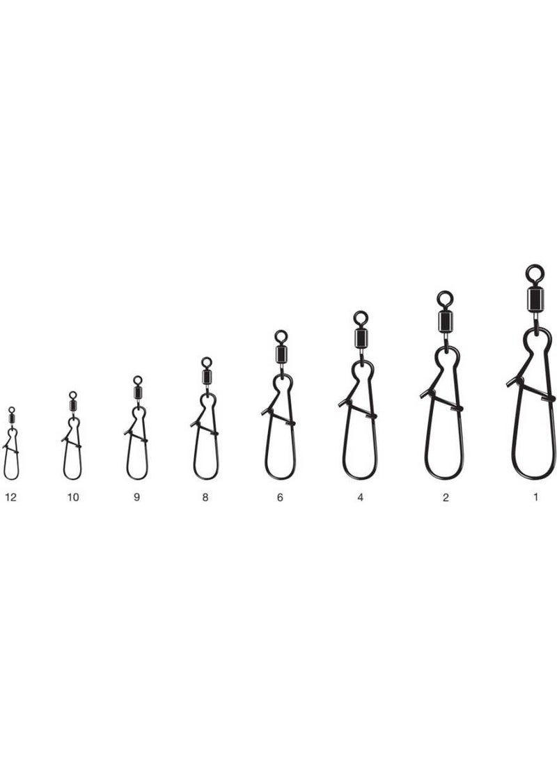 VMC - Duolock Snap Locked Clip Fishing Rod Swivel Dlss Standard-No:10 - 5 Pieces - Image 1