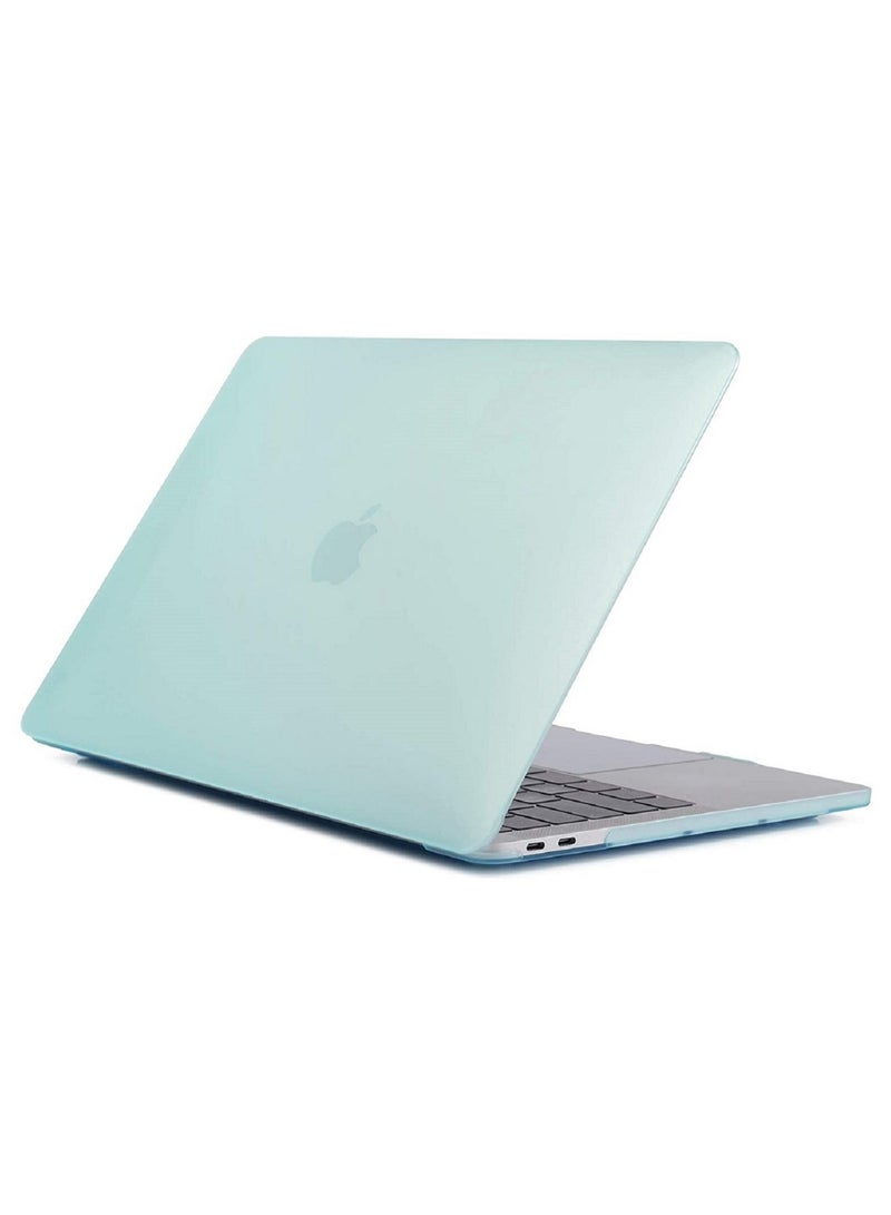 Plastic Hard Shell Case Cover Compatible with MacBook Air 13-Inch with Retina Display & Touch ID, Model:- M1 A2337/A2179/A1932 Release 2022/2021/2020/2019/2018, Mint Green - Image 1