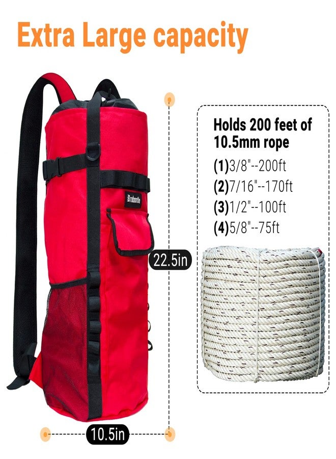 Brobantle Climbing Rope Bag,Large Capacity Arborist Tree Rope Storage Bag,Waterproof Outdoor Rock Climbing Gear Bag - Image 5