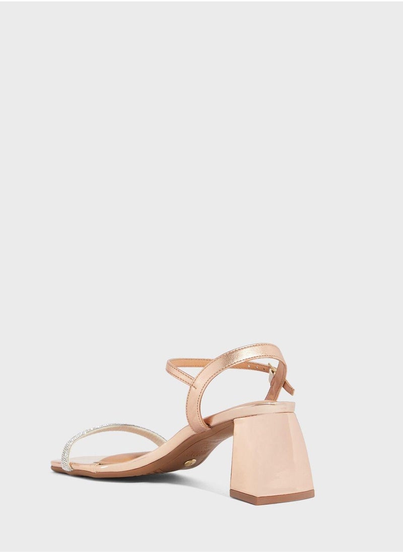 VIZZANO Block Heel Sandals for Women – Stylish Ladies Heels Sandals for Everyday Wear - Image 3