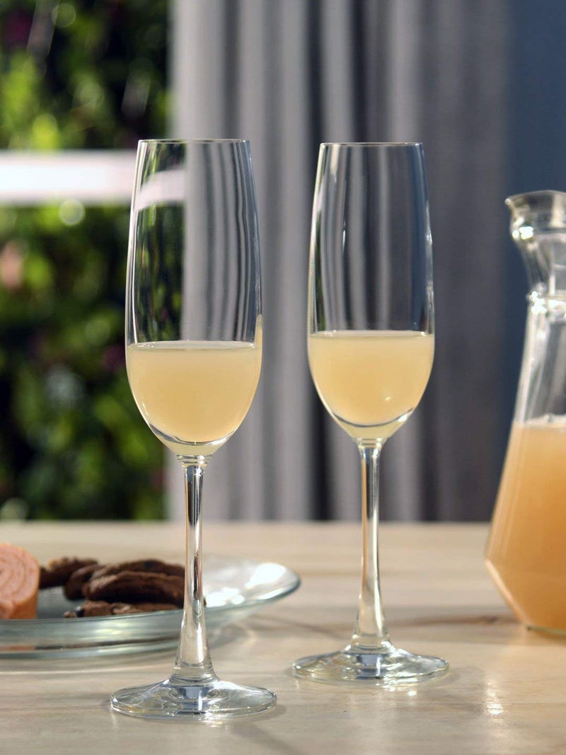 TAGROCK Flute Lexiton Champagne White Wine Glass 210Ml Set of 2 - Image 4