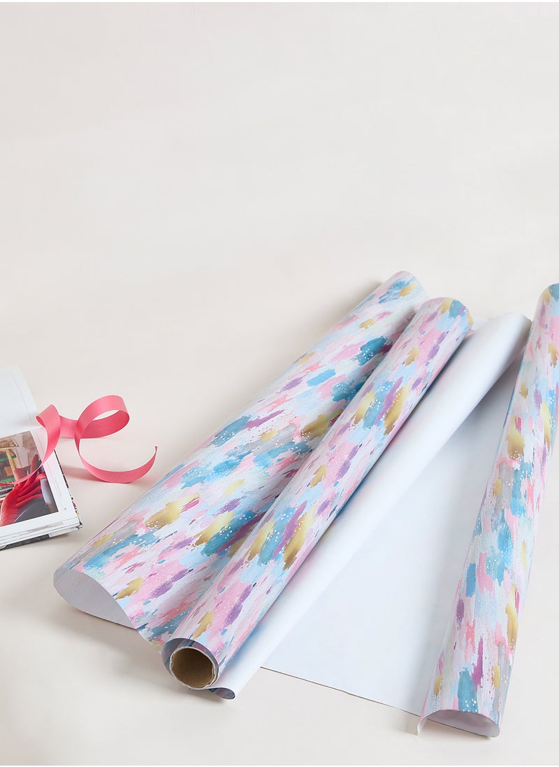 Belly Button Colour Collage Roll Wrap 12 Inches  - Image 1