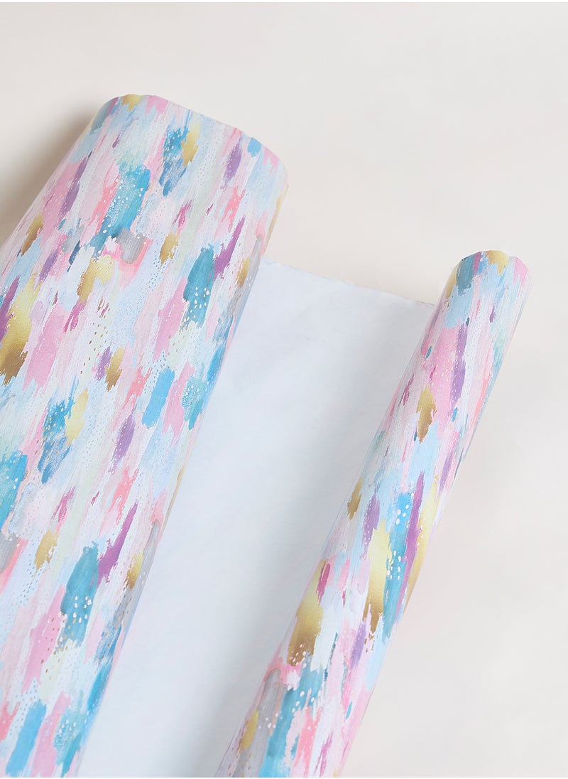 Belly Button Colour Collage Roll Wrap 12 Inches  - Image 3