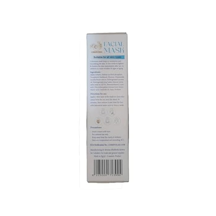 Cabarossa Facial Mask 120g – Moisturizing & Brightening Face Mask with Licorice, Chamomile, Vitamin E & C | Removes Dead Skin & Impurities - Hydrating & Skin Lightening - Suitable for All Skin Types - Image 4