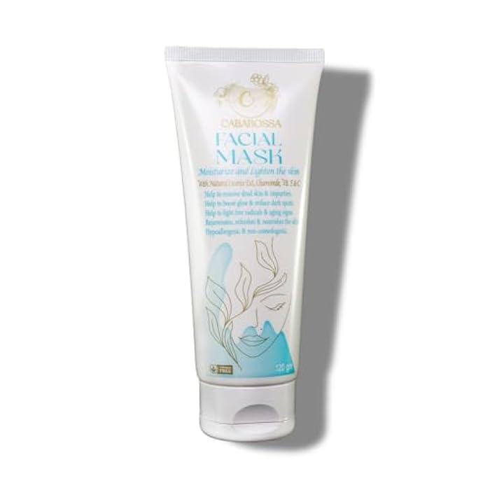 Cabarossa Facial Mask 120g – Moisturizing & Brightening Face Mask with Licorice, Chamomile, Vitamin E & C | Removes Dead Skin & Impurities - Hydrating & Skin Lightening - Suitable for All Skin Types - Image 1