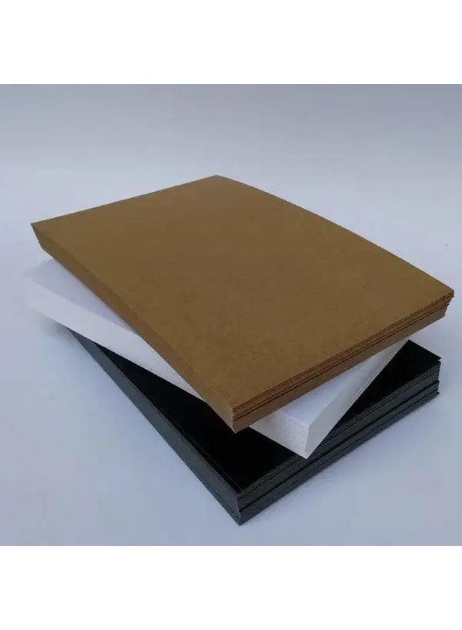 بطاقات ورق الكرافت الأبيض 20 ورقة بطاقات بريدية فارغة لمشاريع الفنون DIY - Image 2