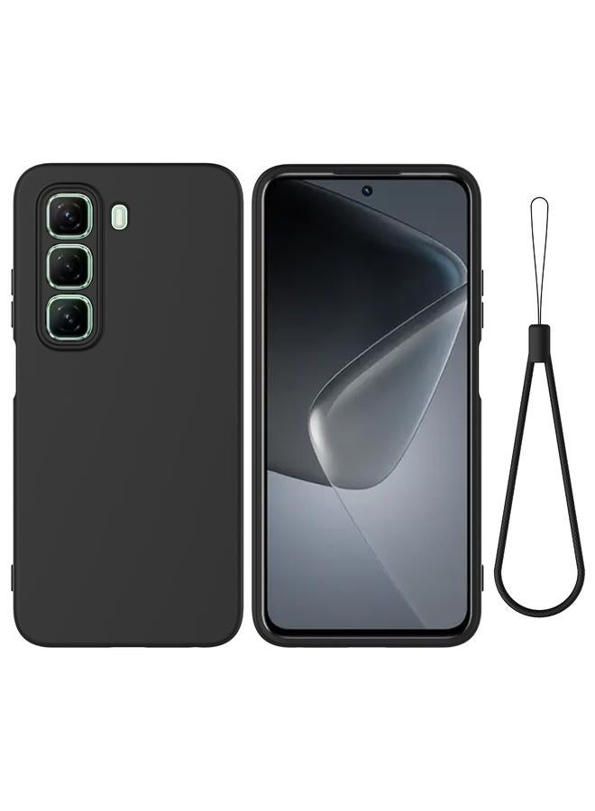 The Bros Phone Case For Infinix Hot 50 Pro 4G Solid Color Liquid Silicone Dropproof Full Coverage Phone Phone Case - Image 1