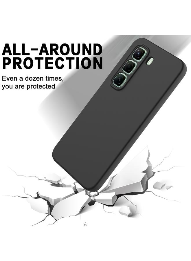 The Bros Phone Case For Infinix Hot 50 Pro 4G Solid Color Liquid Silicone Dropproof Full Coverage Phone Phone Case - Image 5