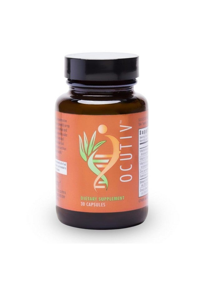 Youngevity Ocutiv™ - Eye Vitamin & Mineral Supplement - Contains Vitamin A, C, E, Zinc, Bilberry, Lutein, Lycopene, Zeaxanthin, Astaxanthin - 30 Capsules - Image 1