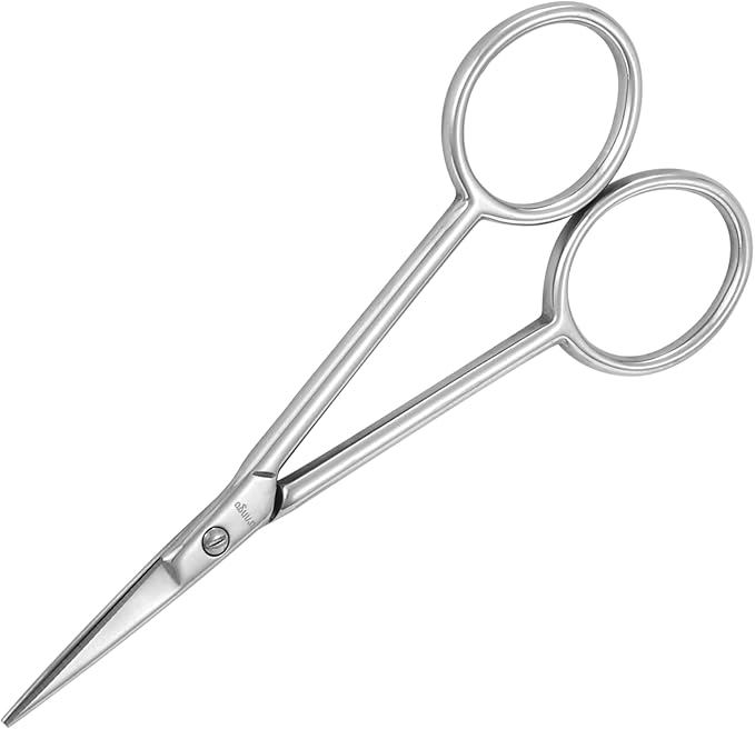 LIVINGO Premium Manicure Scissors MultiPurpose Stainless Steel Cuticle Pedicure Beauty Grooming Kit for Nail Toenail Eyebrow Eyelash Dry Skin Curved Blade 9cm - Image 3