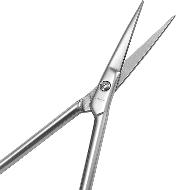 LIVINGO Premium Manicure Scissors MultiPurpose Stainless Steel Cuticle Pedicure Beauty Grooming Kit for Nail Toenail Eyebrow Eyelash Dry Skin Curved Blade 9cm - Image 2